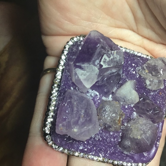 Designmefab handmade chipped amethyst necklace - Picture 6 of 9